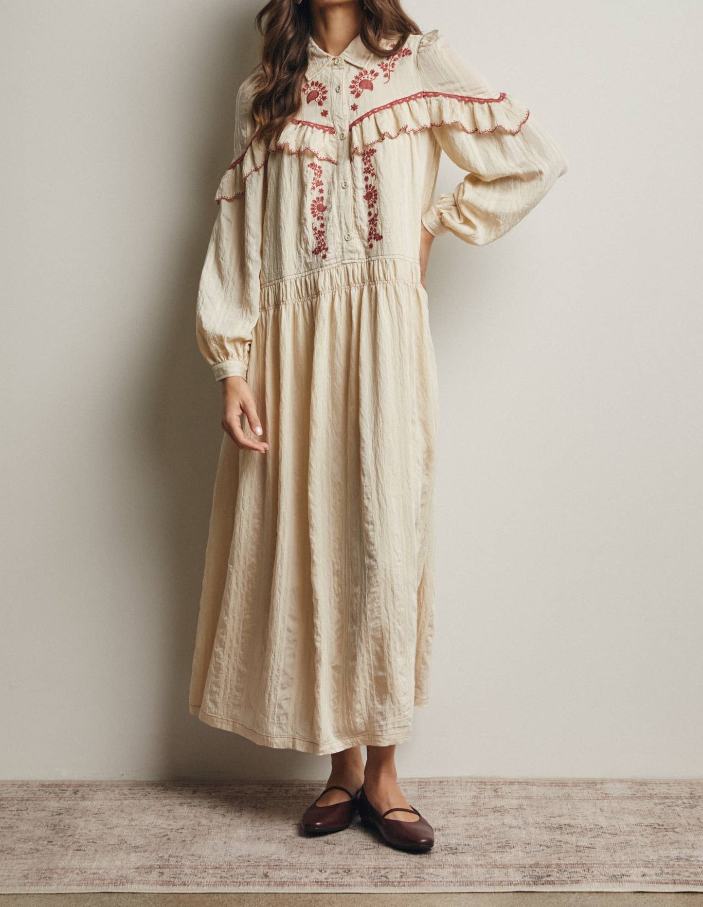 Western maxi dress