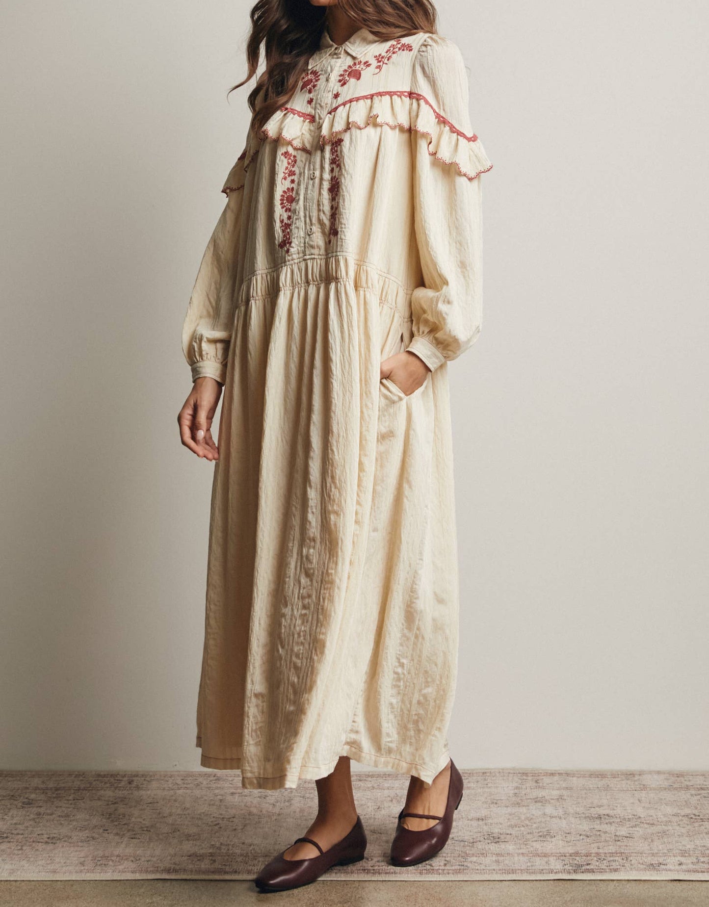 Western maxi dress