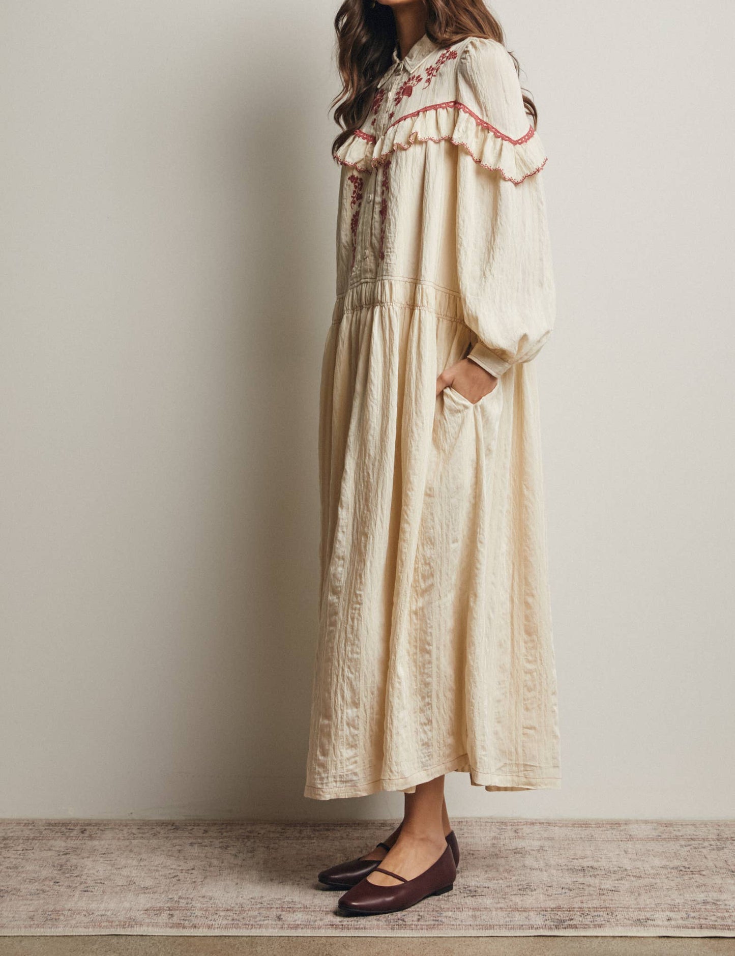 Western maxi dress