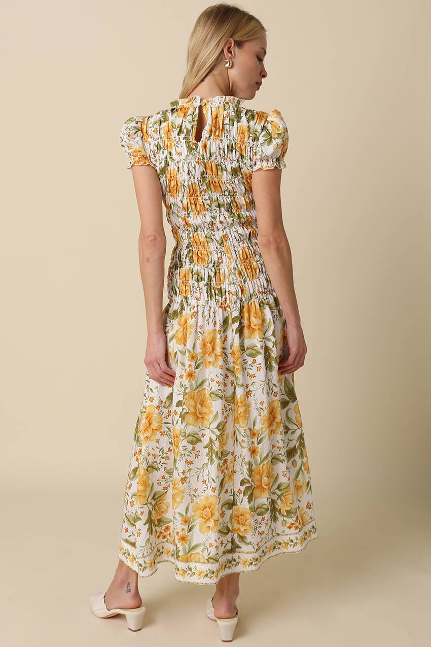 Rachel Floral Smocked Maxi Dress