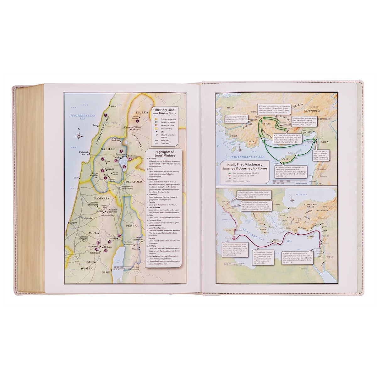 KJV Note-taking Bible LP Faux Leather HC, White Floral