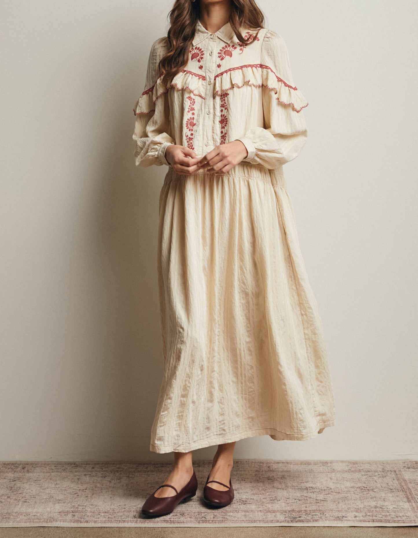 Western maxi dress