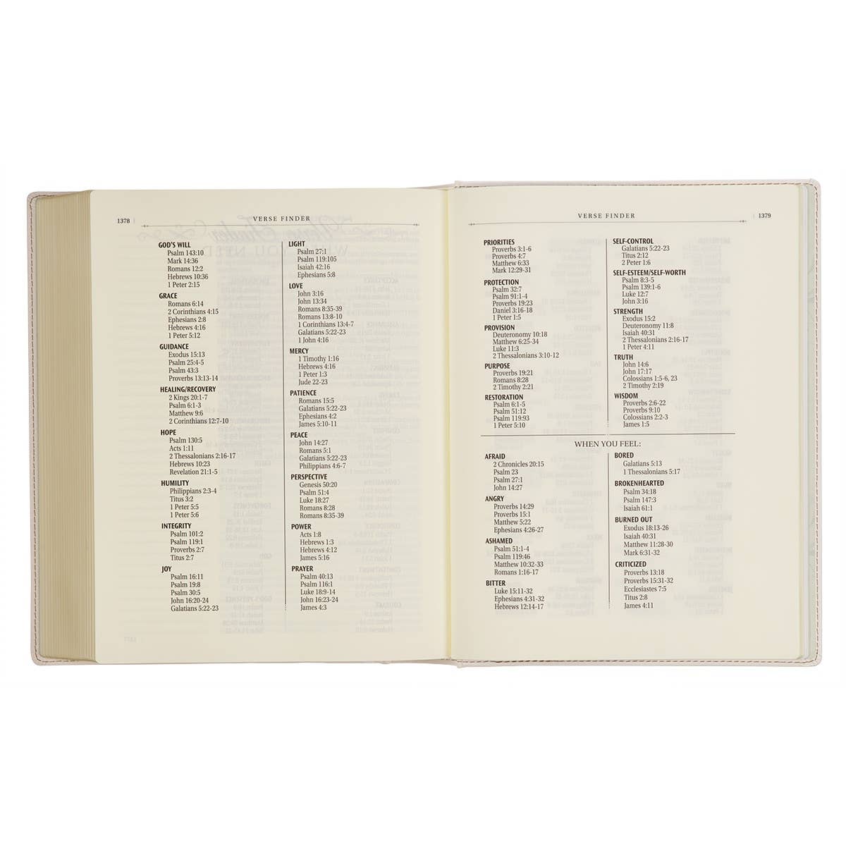 KJV Note-taking Bible LP Faux Leather HC, White Floral