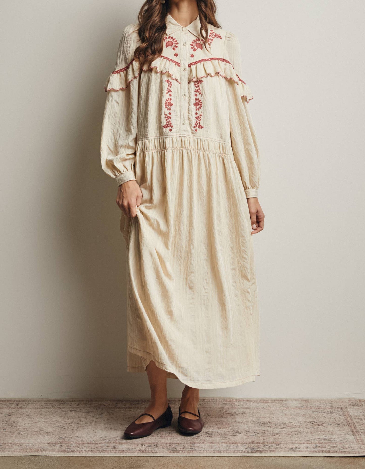Western maxi dress