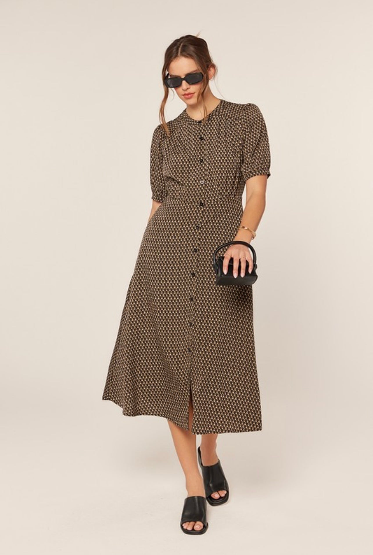 The Vintage Button Dress
