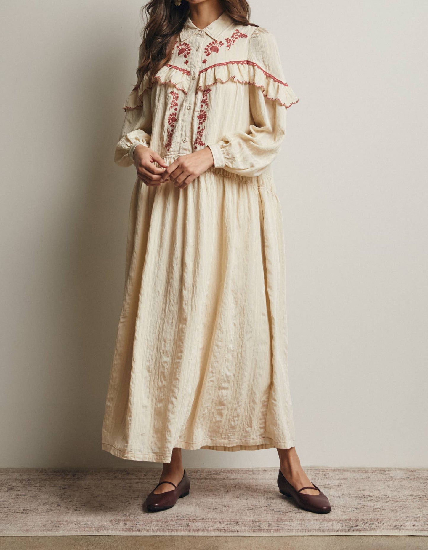 Western maxi dress