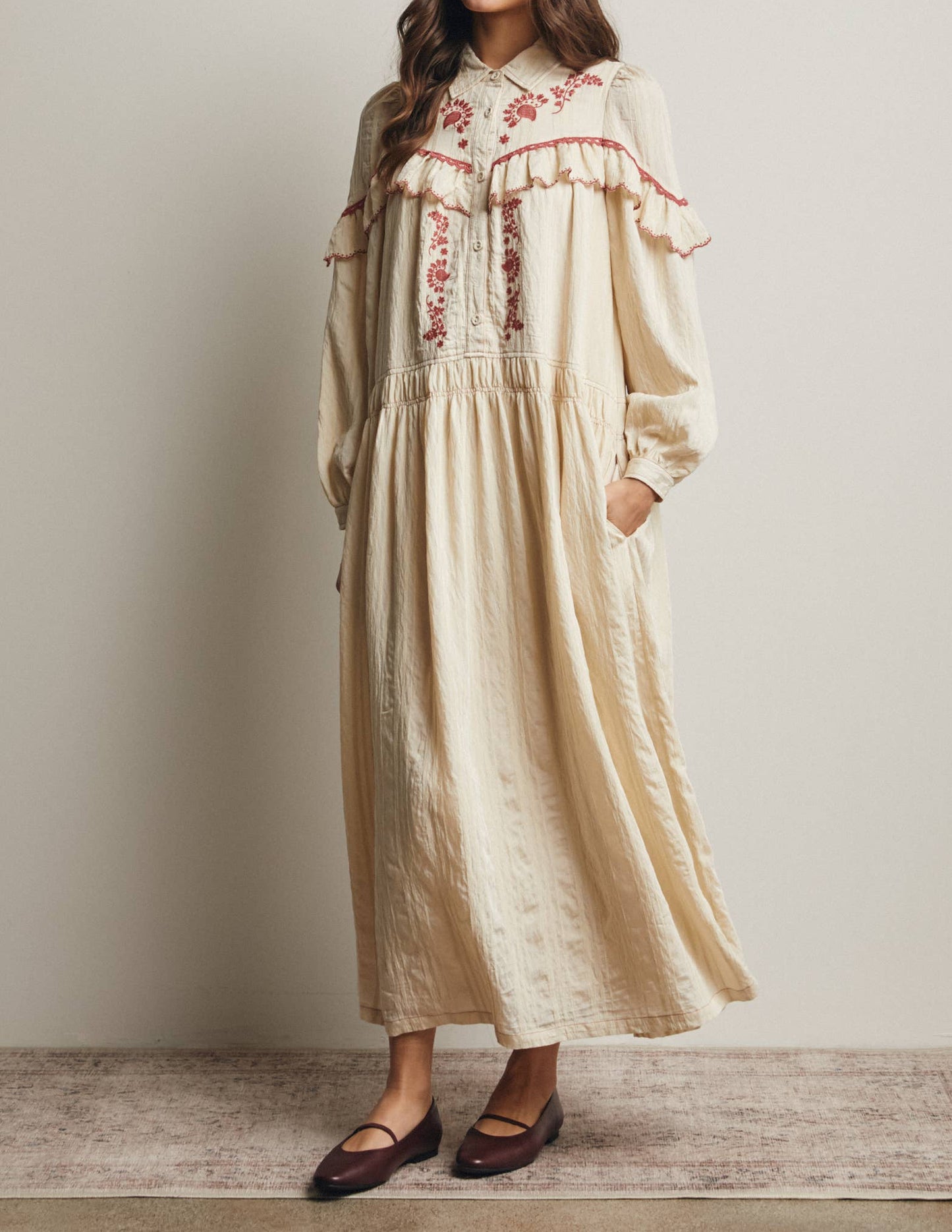 Western maxi dress