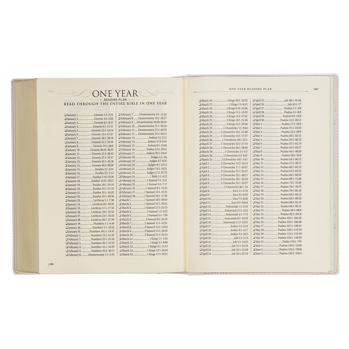 KJV Note-taking Bible LP Faux Leather HC, White Floral