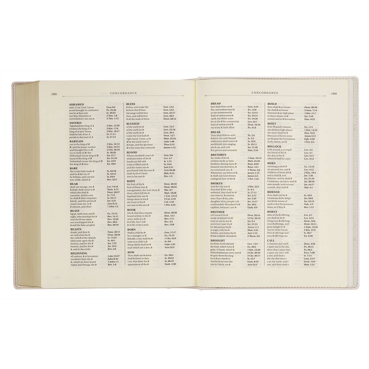 KJV Note-taking Bible LP Faux Leather HC, White Floral